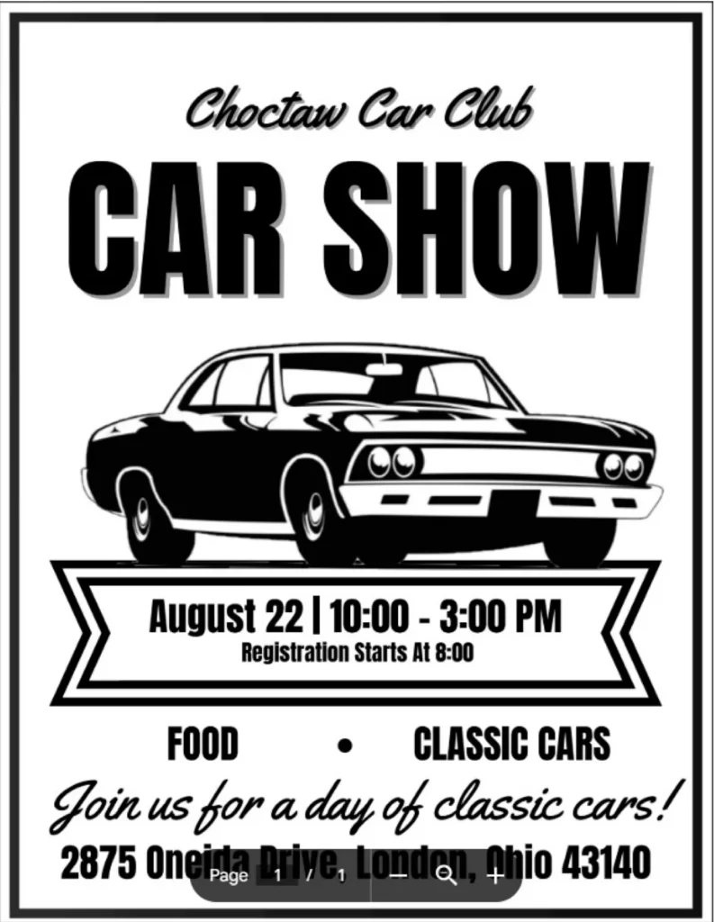 Choctaw Lake 3rd Annual Car Show